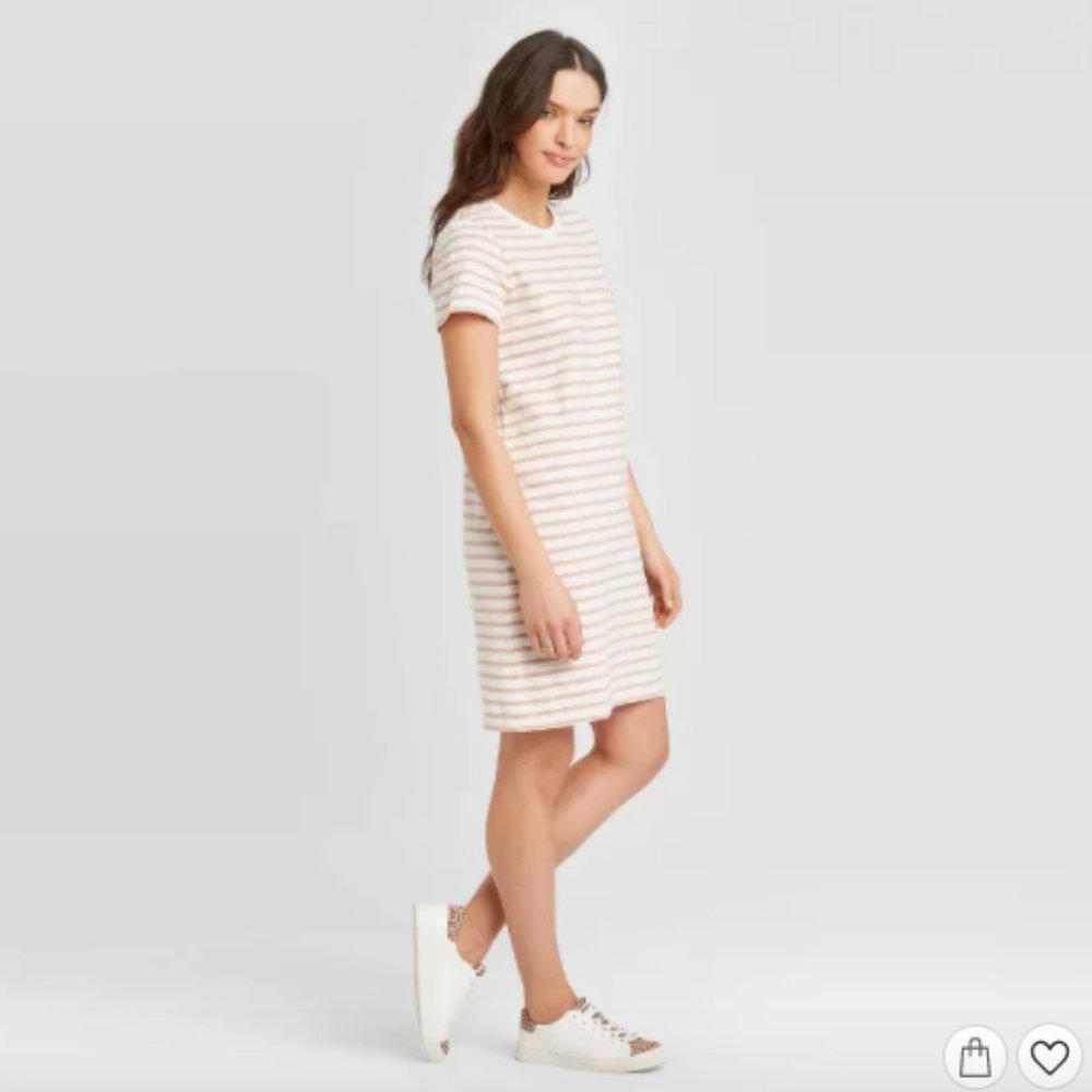 White Pink Tshirt Dress Target /  Universal Thread